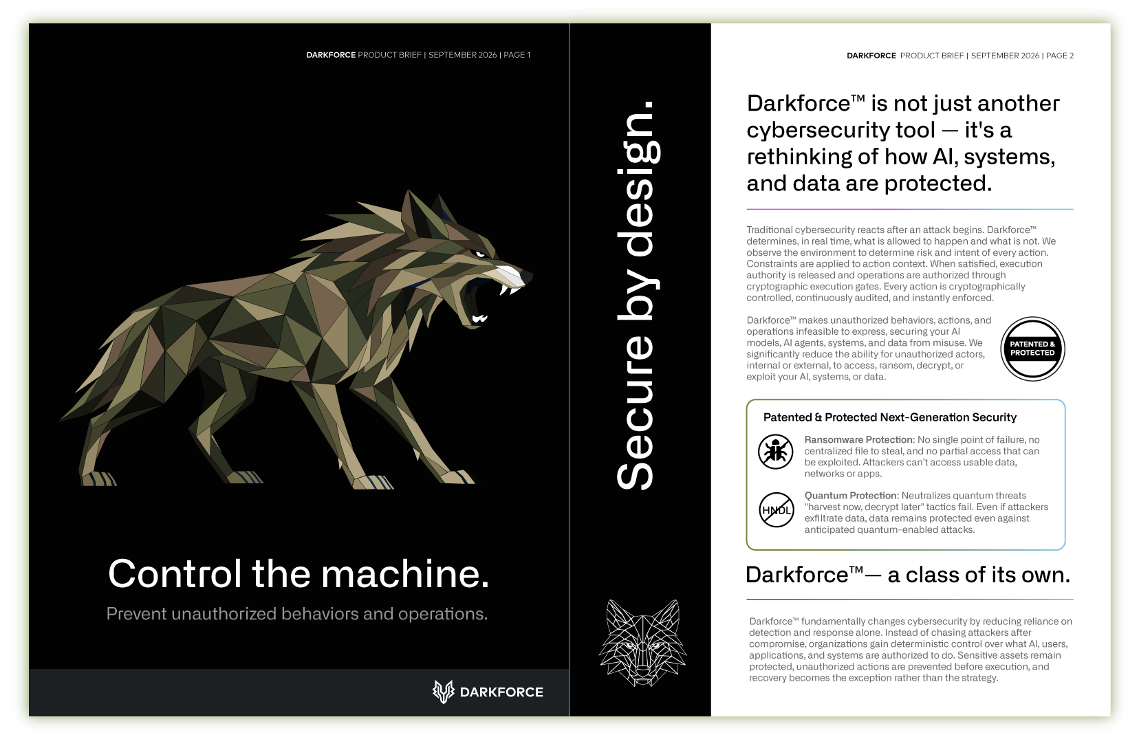Darkforce™ | Product Brief